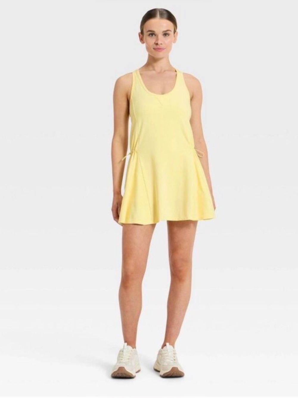 JoyLab - Women's Washed Jersey Active Dress - JoyLab Yellow Yellow